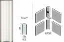 SP-222/C 　半磁器タイル　36角　中竹入丸